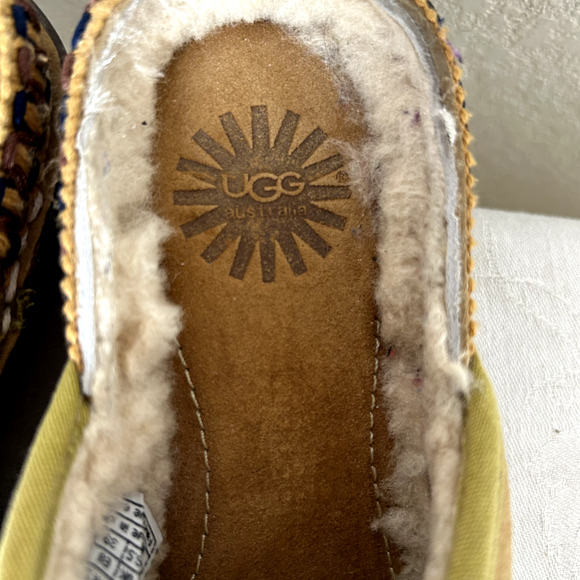 UGG leather clogs Women's Sz 8 Tasman Decorative stitching Boho Hippie Western - Picture 7 of 9